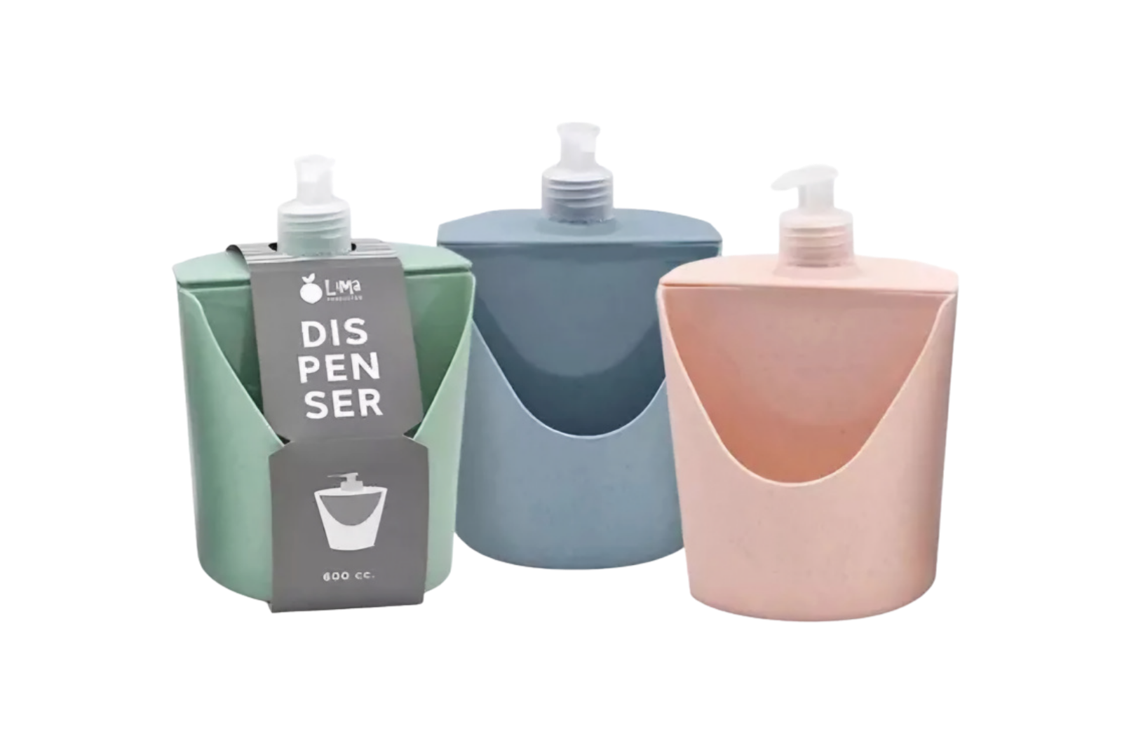 Dispenser Dosificador Detergente C/ Porta Esponja 600 Ml