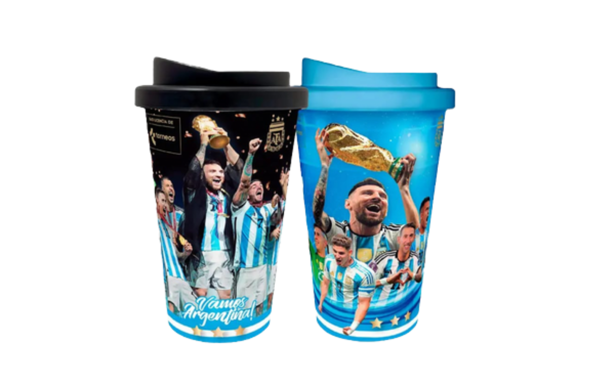 Vaso Oficial Selección Argentina 500ml Tapa Sorbete Afa