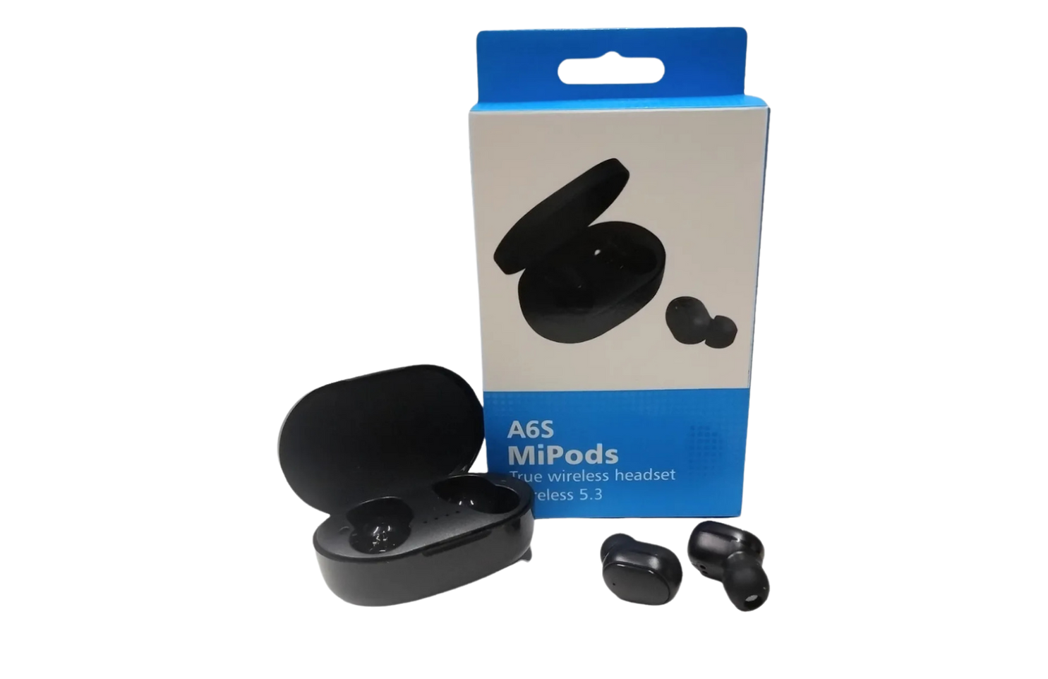 Auriculares In-ear Inalámbricos A6s Negro Negro