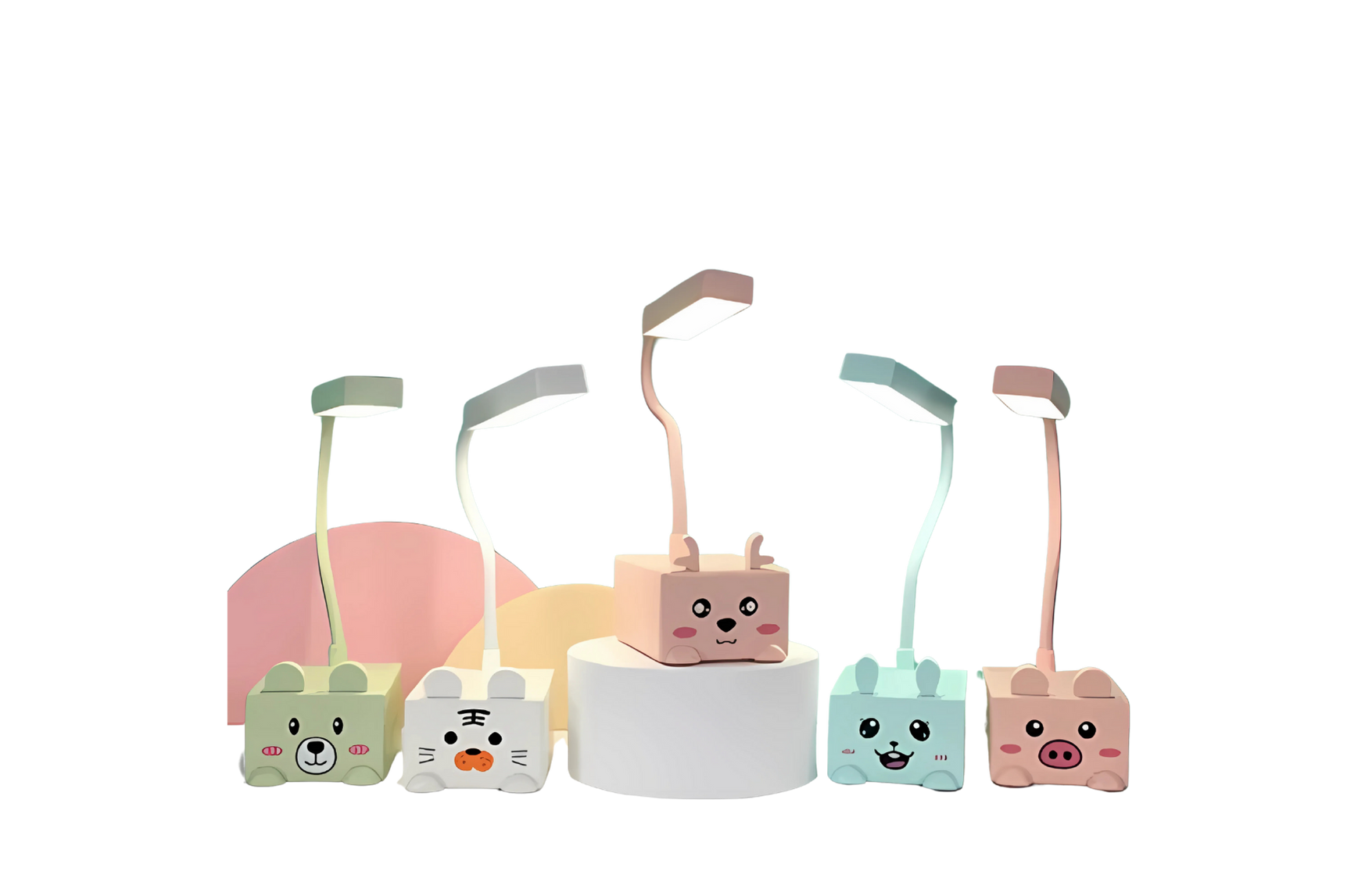 Lampara Velador Infantil animalitos Led Escritorio Recargable