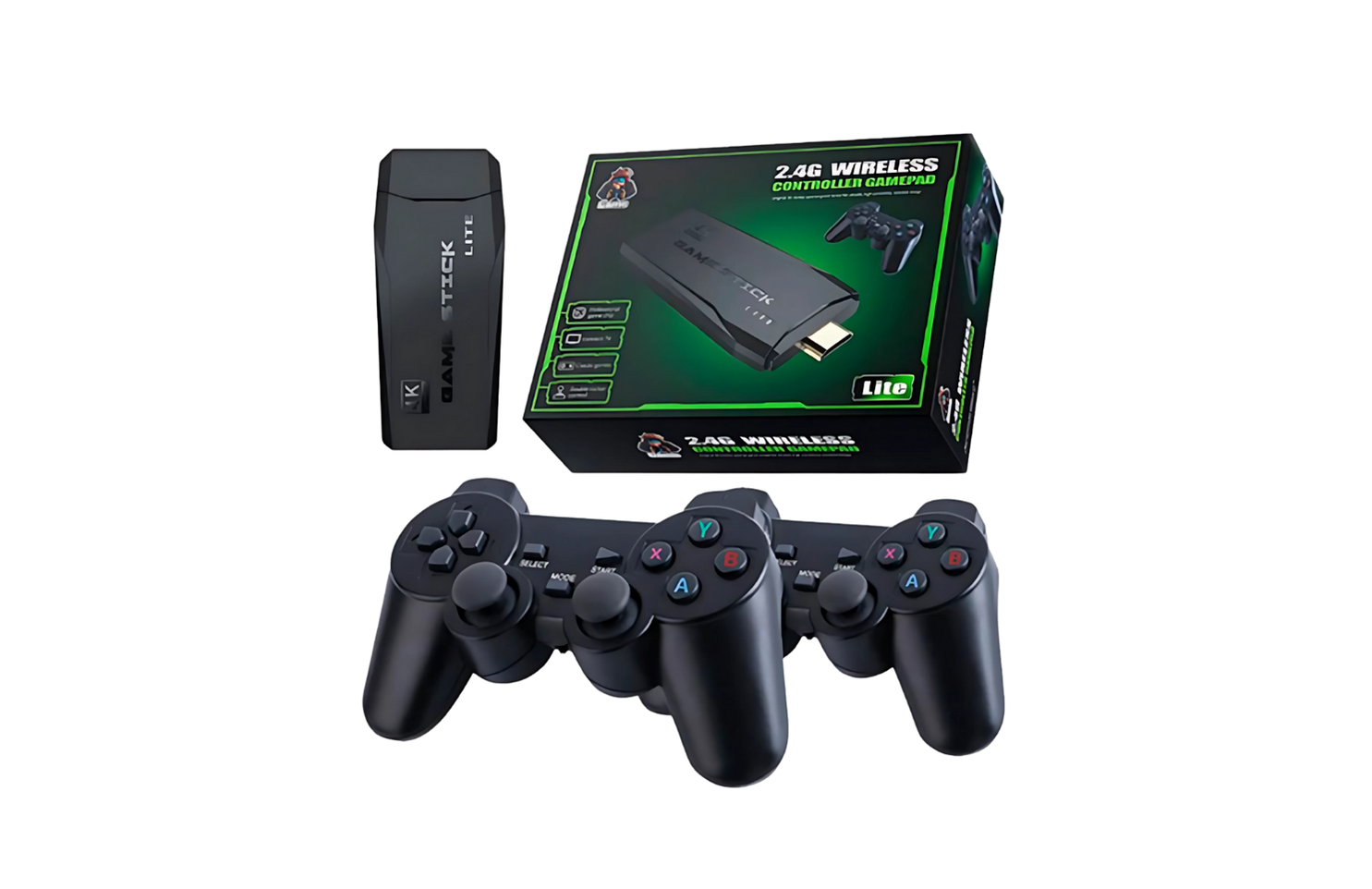 Game Stick Retro 4k 2.4g Wireless 2 Controles