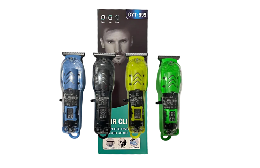 Maquina Corta Pelo Barba Inalámbrica Display Transparente