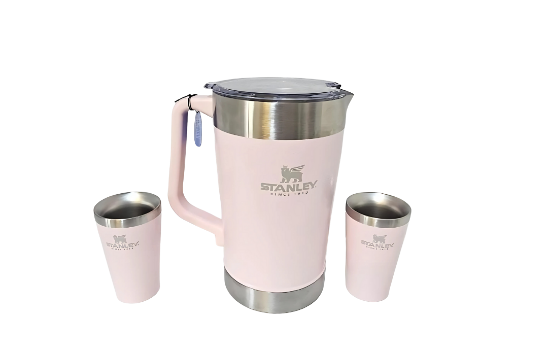 Jarra terere 2L + 2 vasos + bombilla